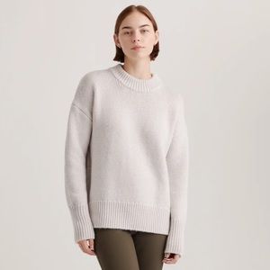 Quince- Australian Merino Wool Crewneck Oversized Sweater.